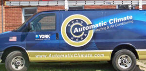 Automatic Climate Heating & Air Conditioning van with York Logo